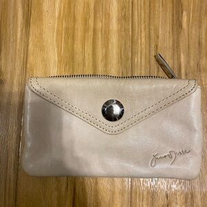 Junior Drake Cream Leather Wallet/Change purse